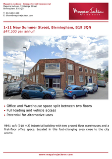 Industrial development to rent, 1-11 New Summer St Birmingham B19 3QN