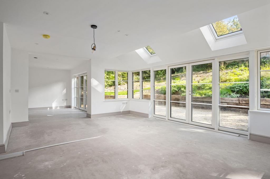 Dining Family Room into Drawing Room and Garden...
