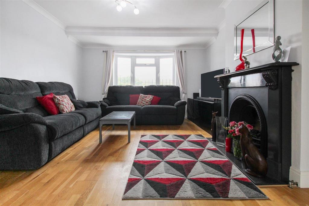 Living room, fireplace