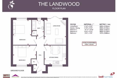 2 bedroom detached bungalow for sale, Woodville Grove, Hereford HR1