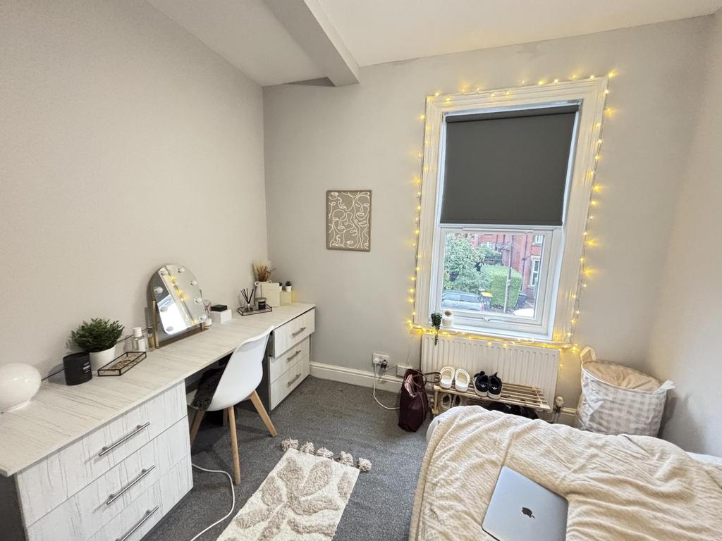 Bright and inviting master bedroom featuring a ...