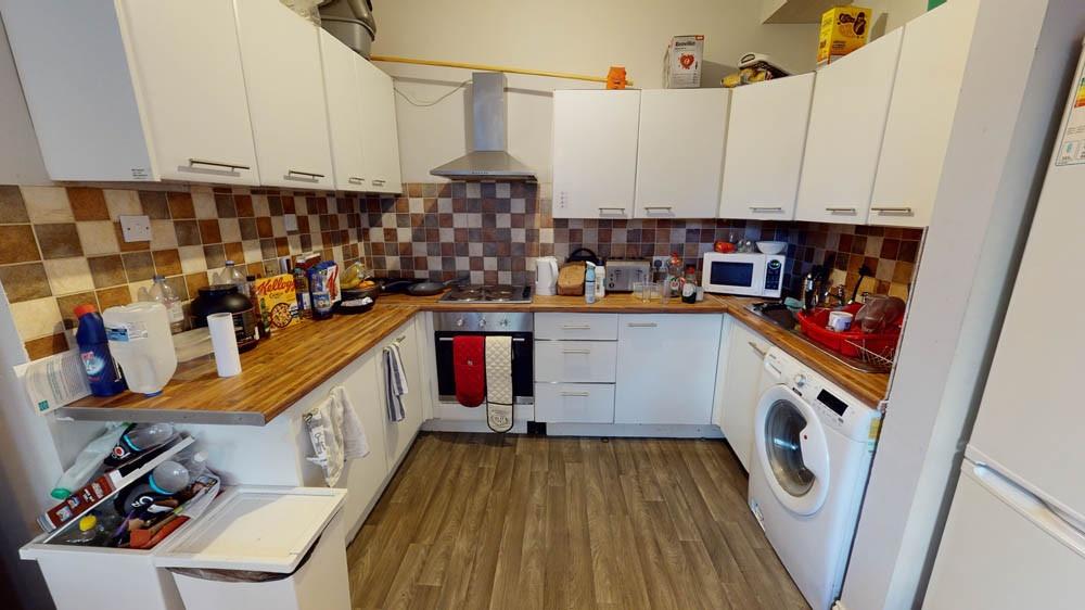 A well-organized kitchen with ample counter spa...