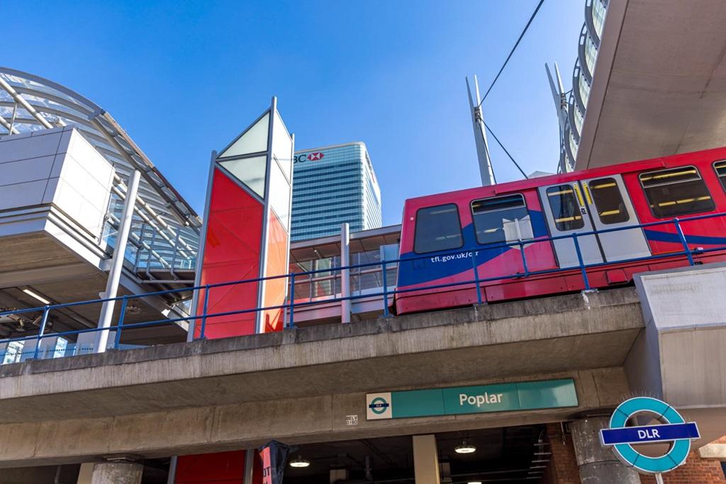 Poplar is a major DLR junction with direct...