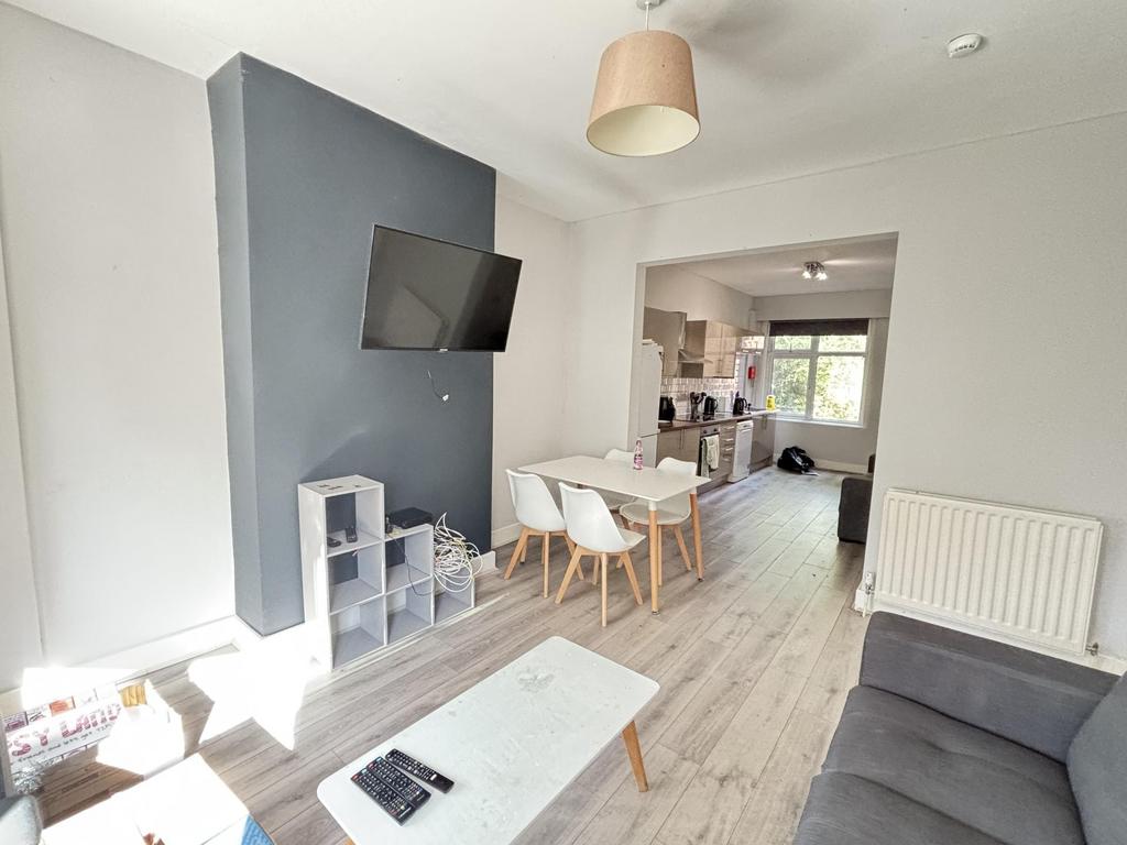 Bright and inviting living room with modern dec...