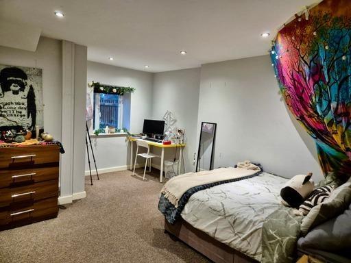 A bright and inviting living room featuring mod...