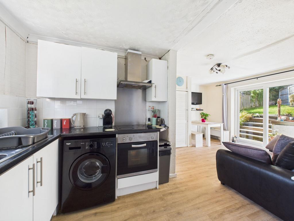 Kitchen through to Sitting/Dining Area
