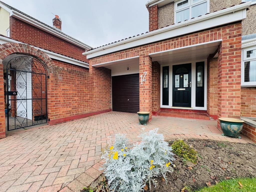 Front canopy and garage