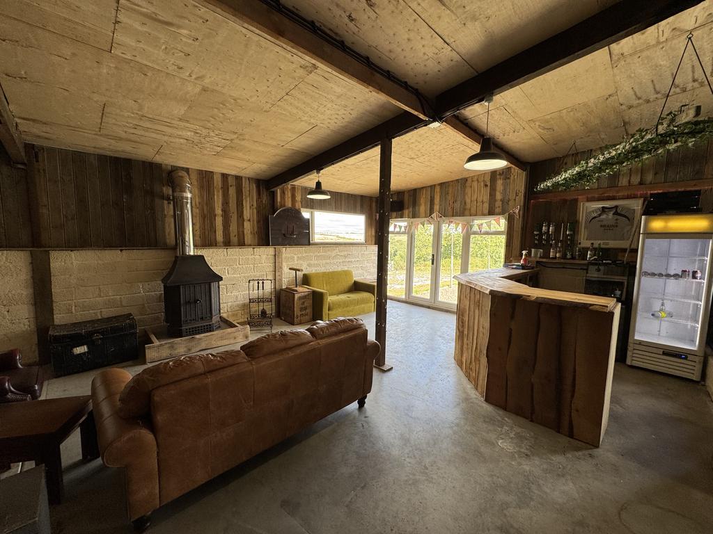 Large steel frame outbuilding