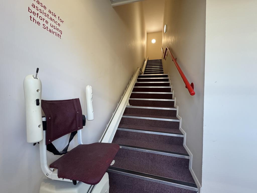 Staircase and Chairlift to the Upper Floor