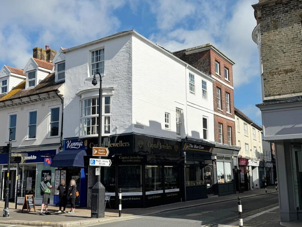 Landmark town centre building from St James Square