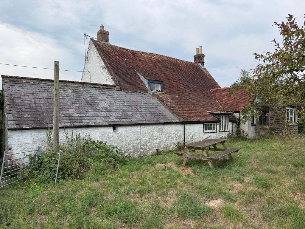 Rear elevation of farmhouse