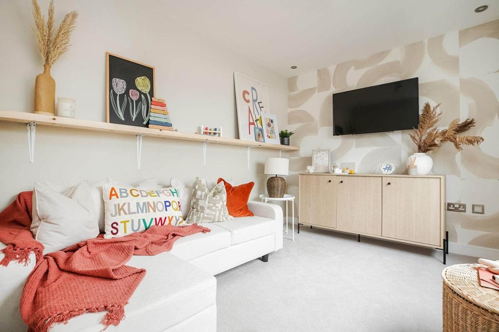 A family room could also be used as a home office