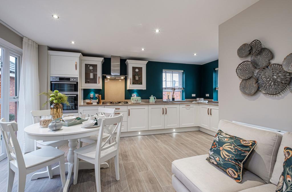 Interior view of the kitchen & dining in our 4...