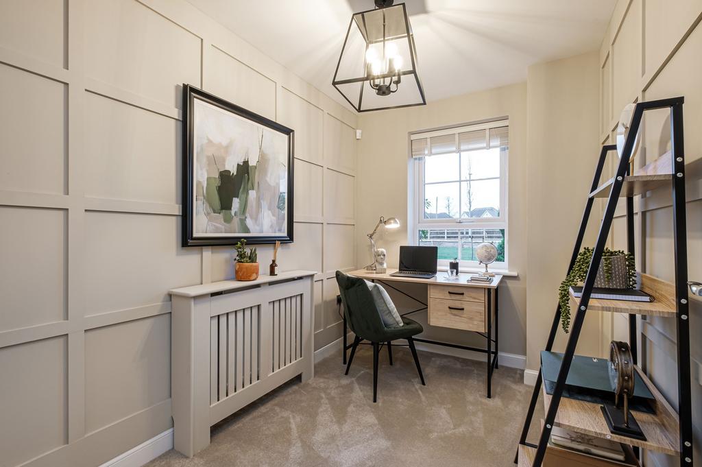 Interior view of the study in our 4 bed...