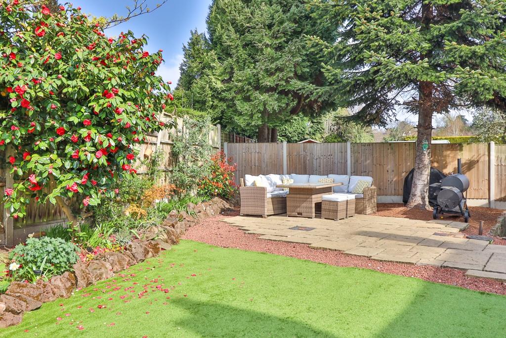 Patioed and landscaped gardens