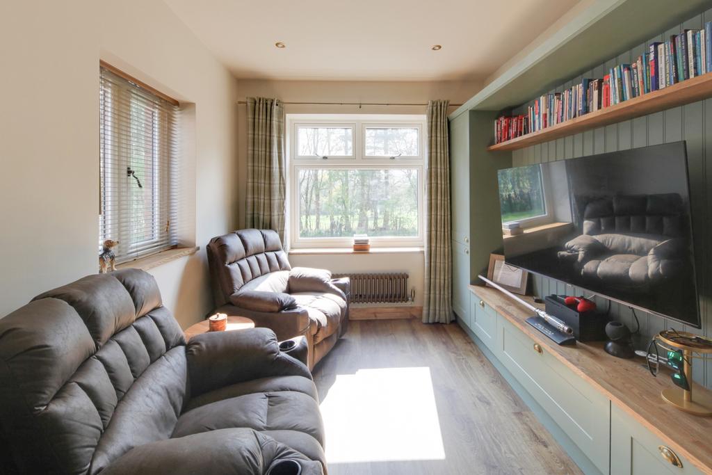 Office or family room with fitted storage