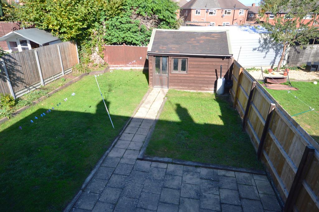 Elevated rear garden