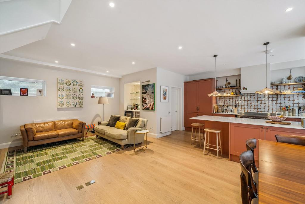 Open-plan living area, open plan living