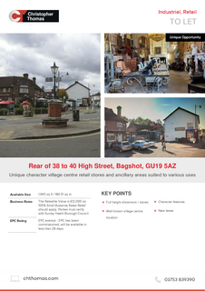 Retail property (high street) to rent, 38-40 High St Bagshot GU19 5AZ