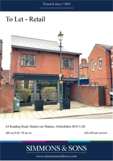 Retail property (high street) to rent, 63 Reading Rd Henley On Thames RG9 1AB