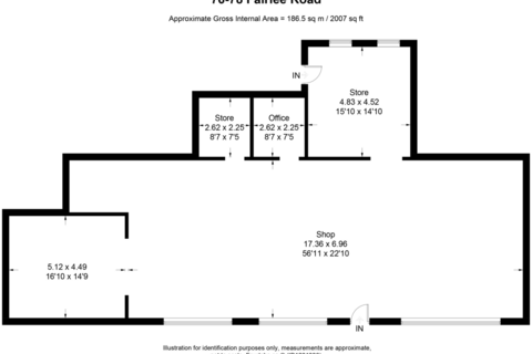 Retail property (high street) for sale, 76-78 Fairlee Rd Newport PO30 2EL