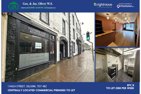 Restaurant to rent, 1 High Street Selkirk TD7 4BZ