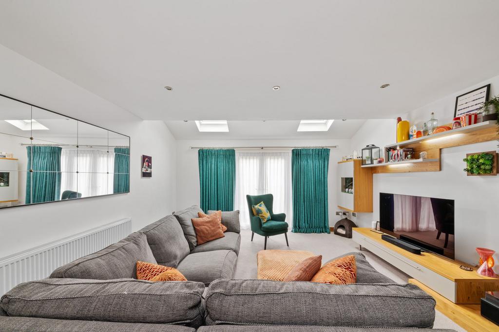 Open plan living dining room