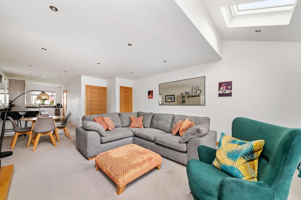 Open plan living dining room