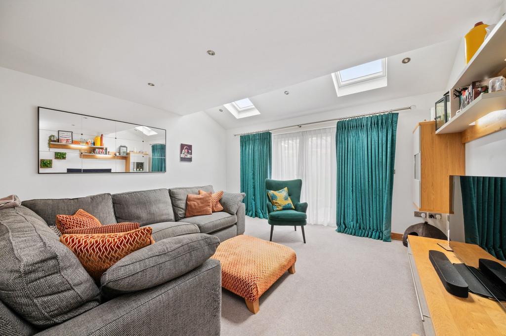 Open plan living dining room