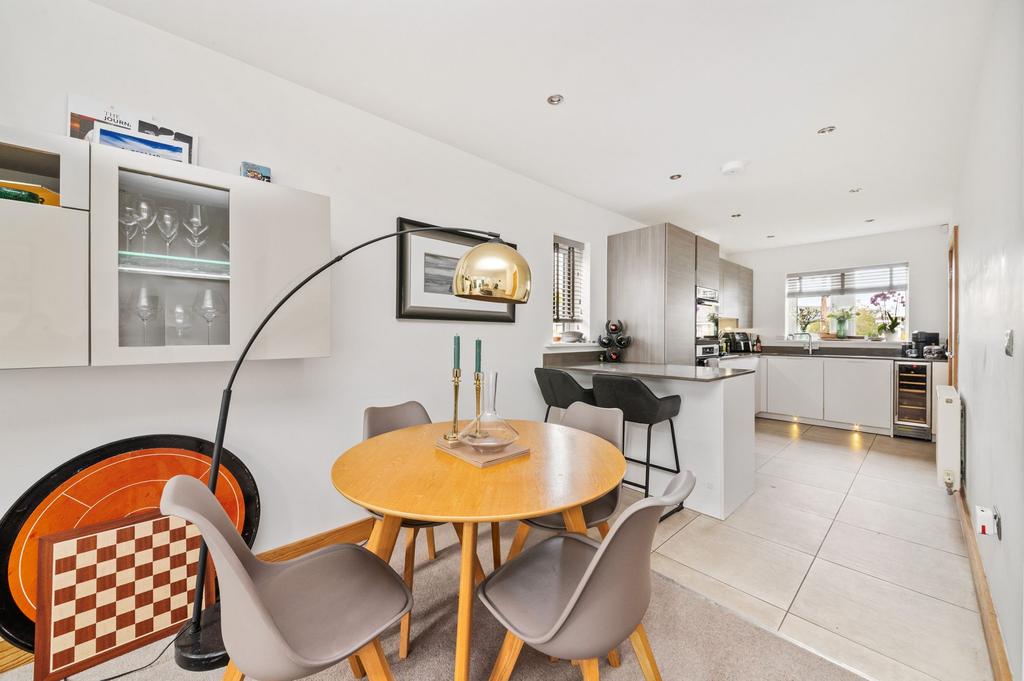 Open plan living dining room
