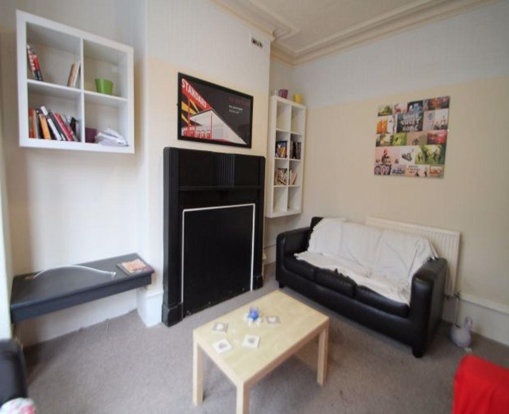 A modern, well-maintained living room featuring...