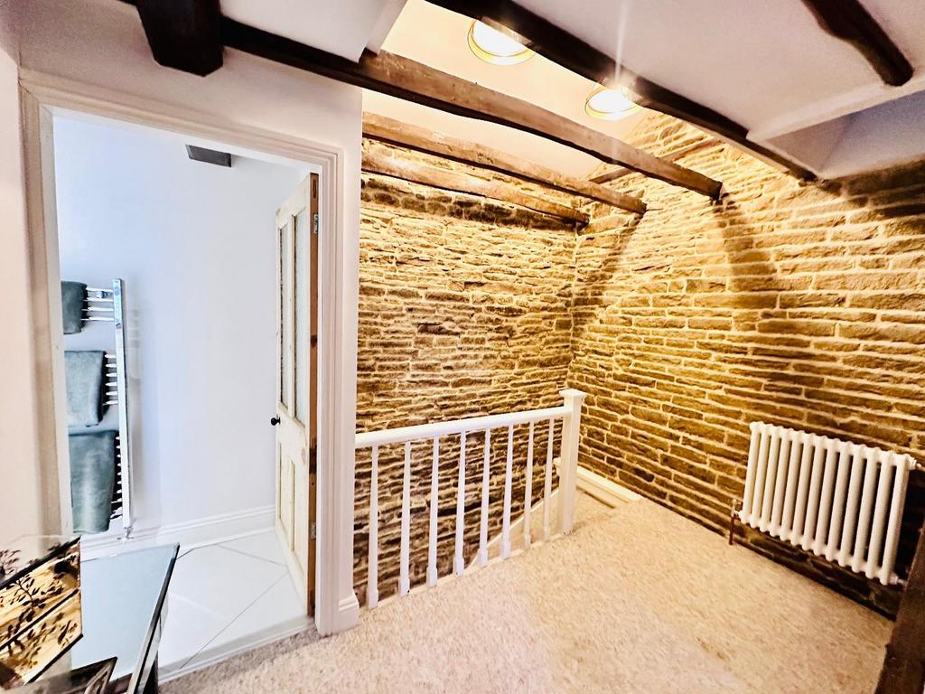 Open staircase to the first floor