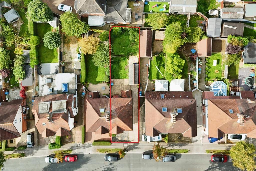 Aerial view of the property
