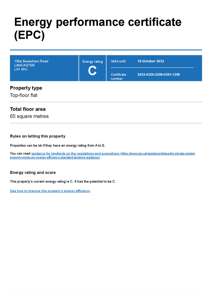 EPC Certificate