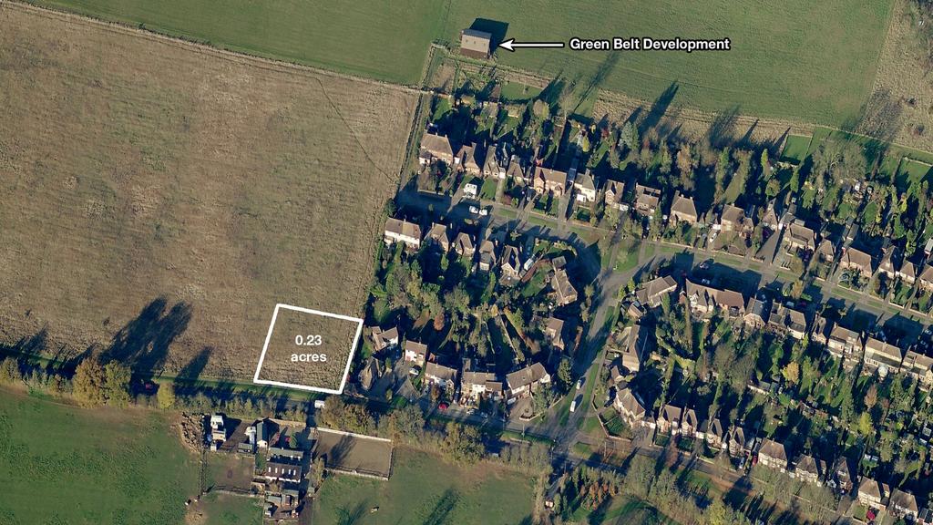 Land next to a residential estate.