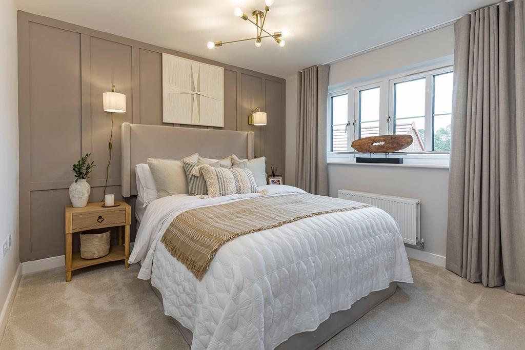 Main bedroom with space for a large bed and...
