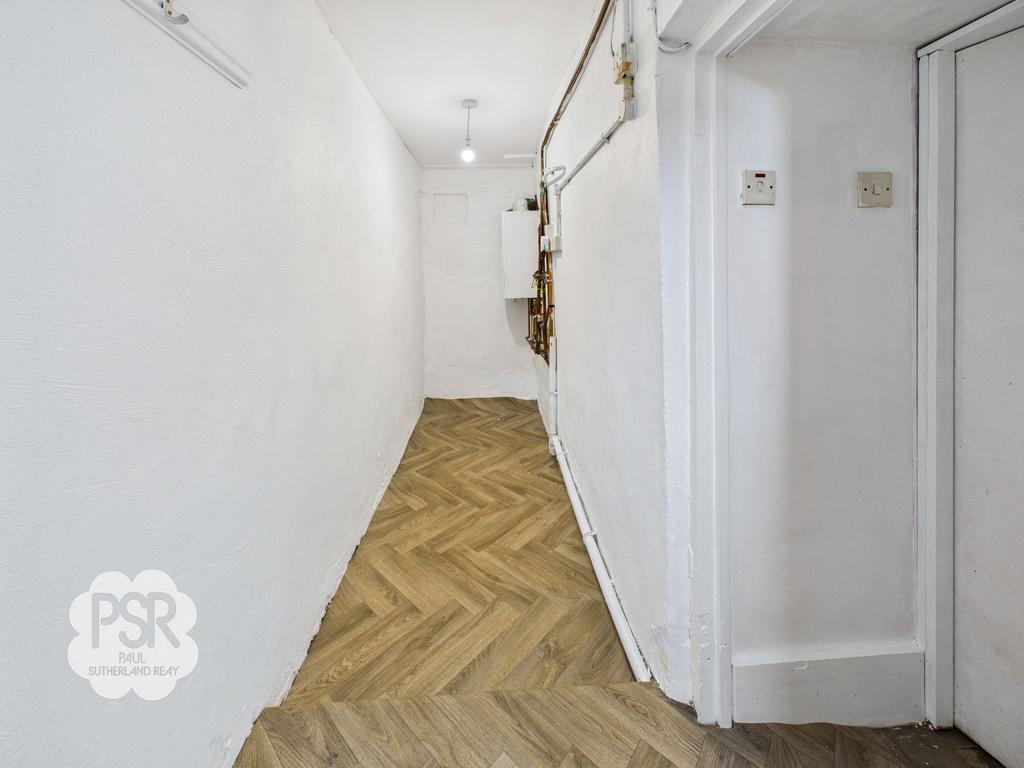 Basement Rear Hallway / Utility Room