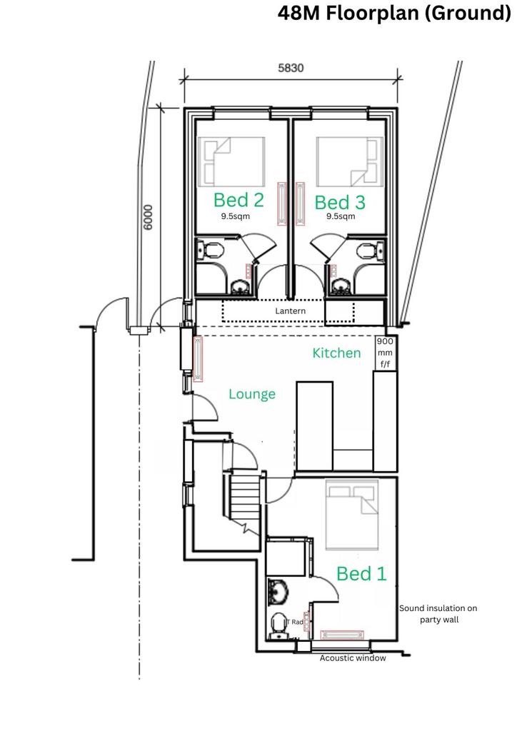 48 M Floorplan (Ground Floor)