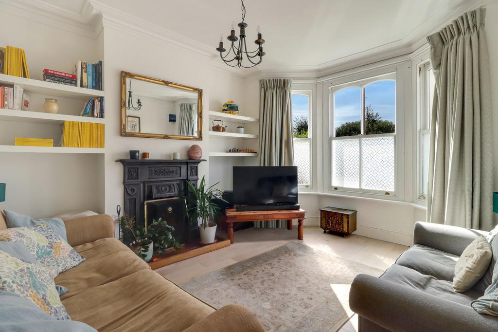 Living room, fireplace