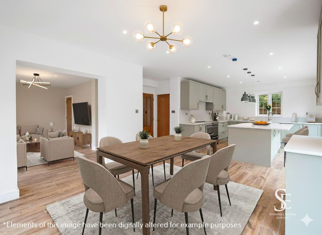 Dining Area to Kitchen &amp; Living / Family Room