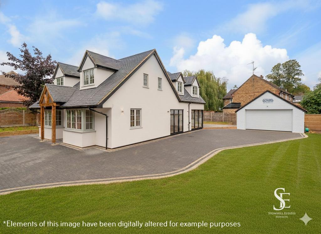 Front of Property &amp; Double Garage