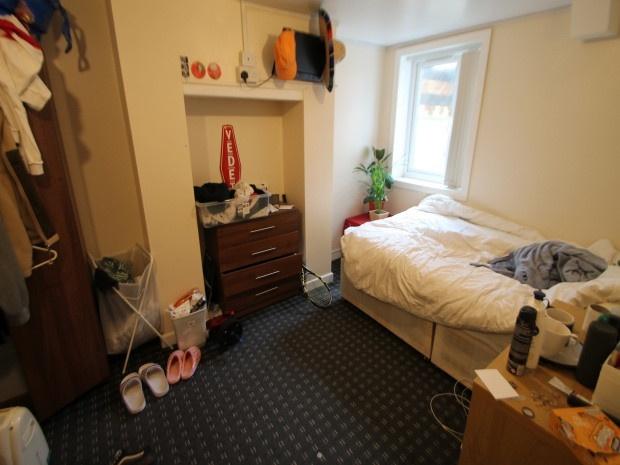 A cozy bedroom featuring a double bed and natur...