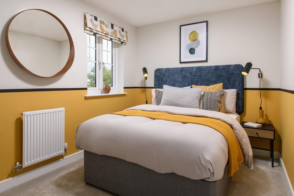 A second double bedroom provides all the space...