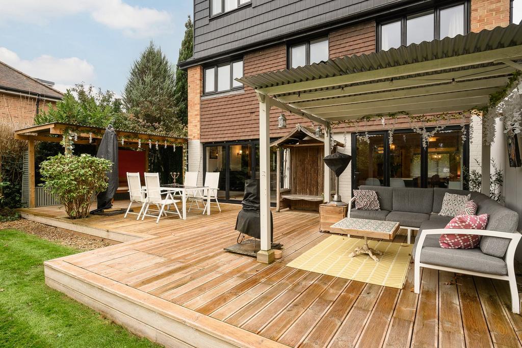 Decking area, garden