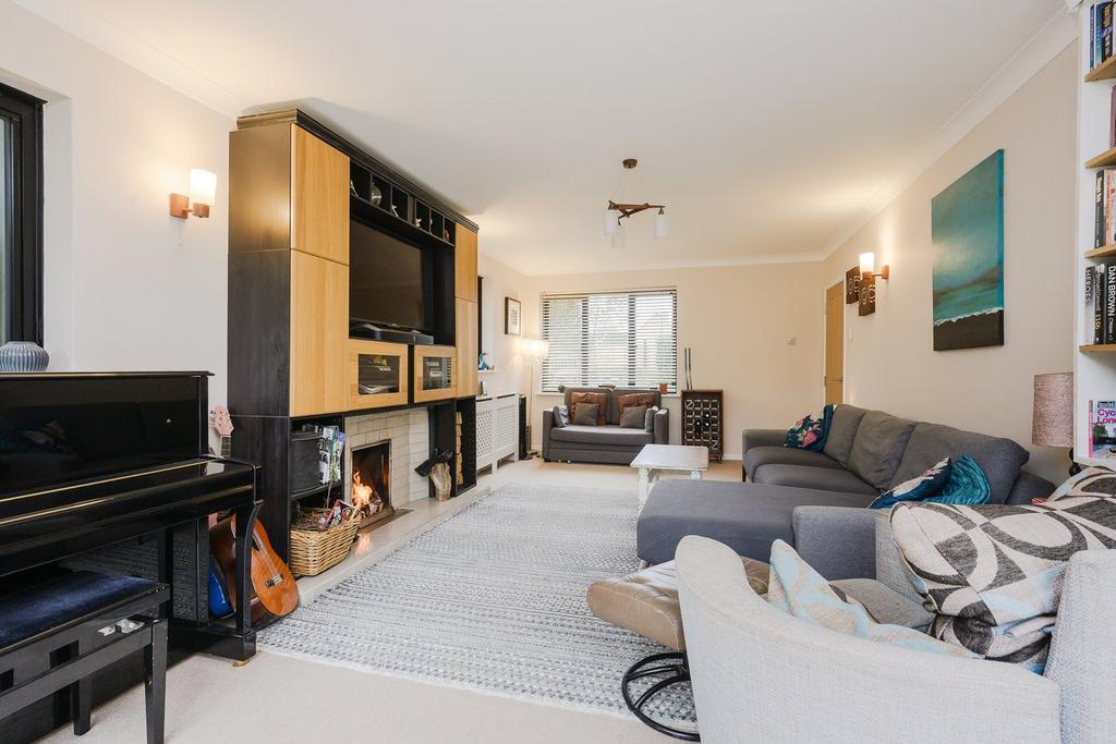 Living room, fireplace