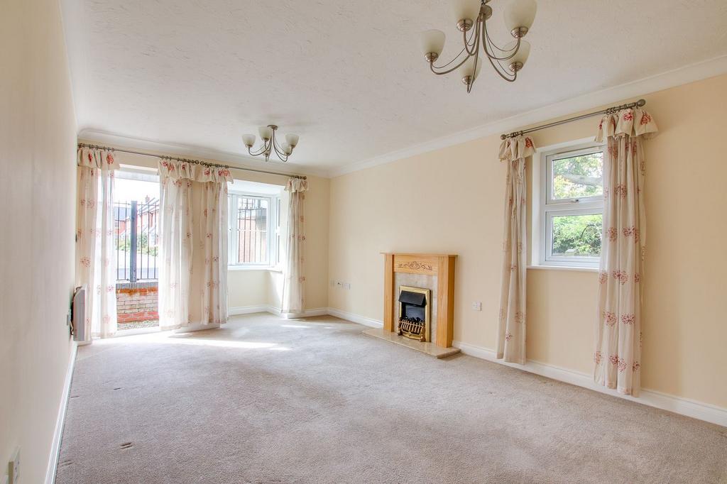 Living room, fireplace