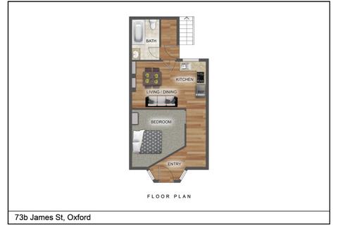1 bedroom flat to rent, James Street, Oxford, OX4