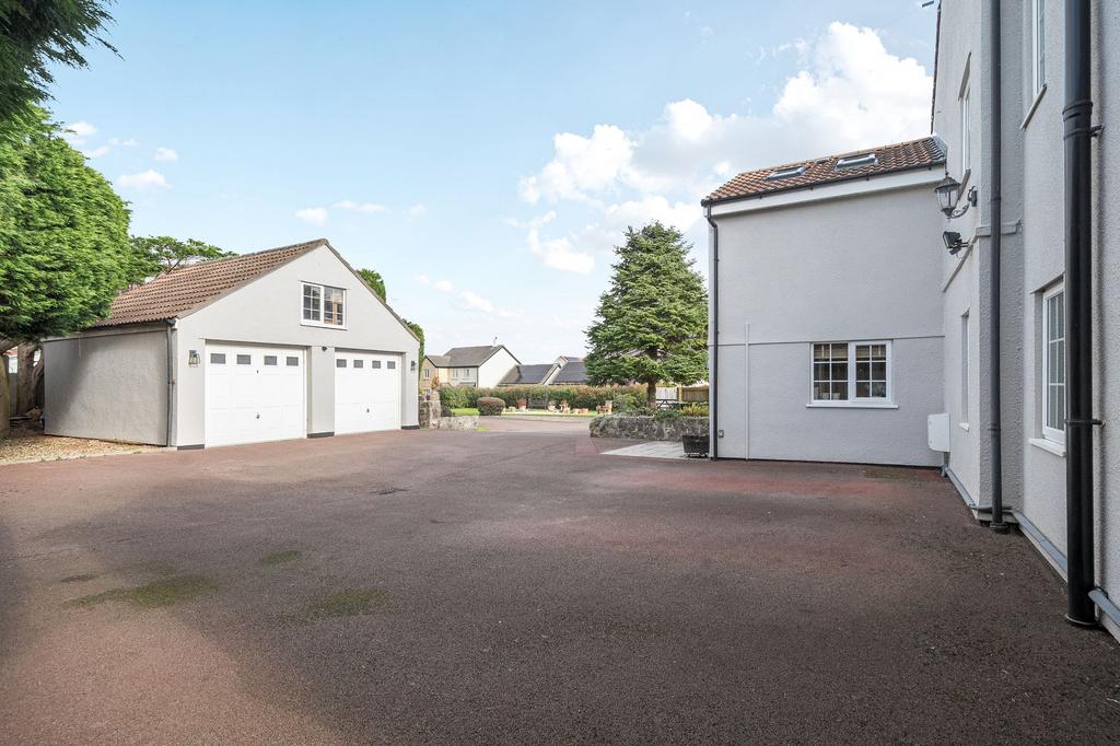 Double garage with storage