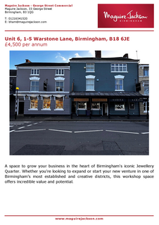Office to rent, 1-5 Warstone Ln Birmingham B18 6JE