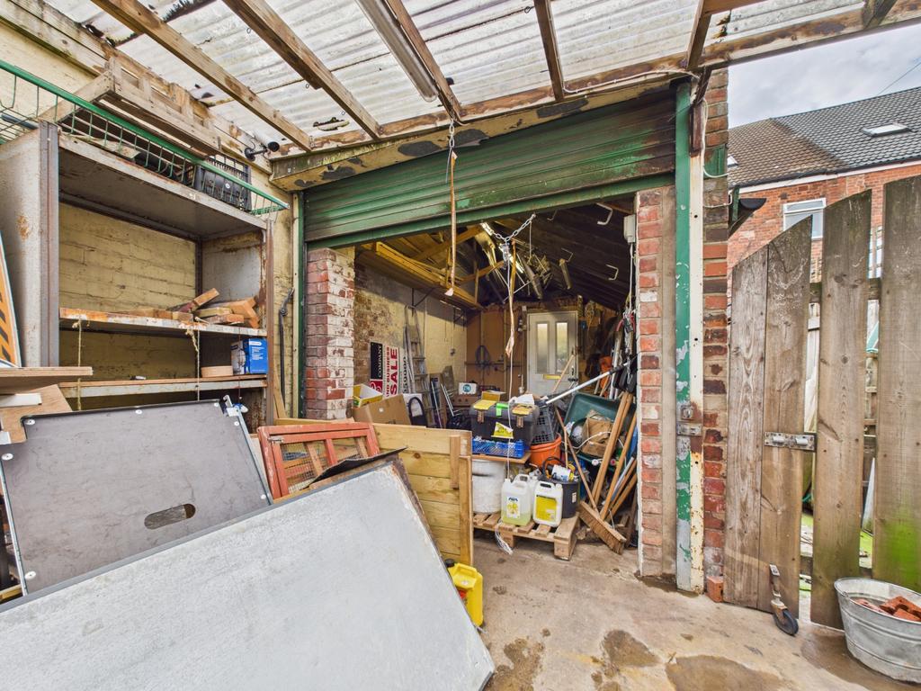 Rear of property